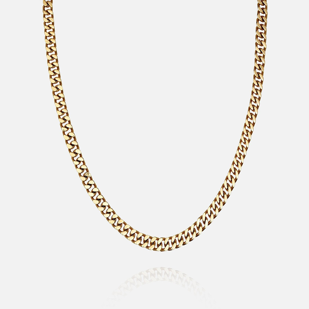 8mm Cuban Chain - Gold