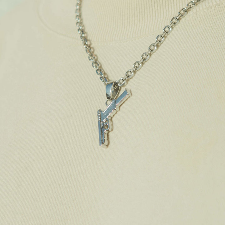 Glock Pendant - White Gold