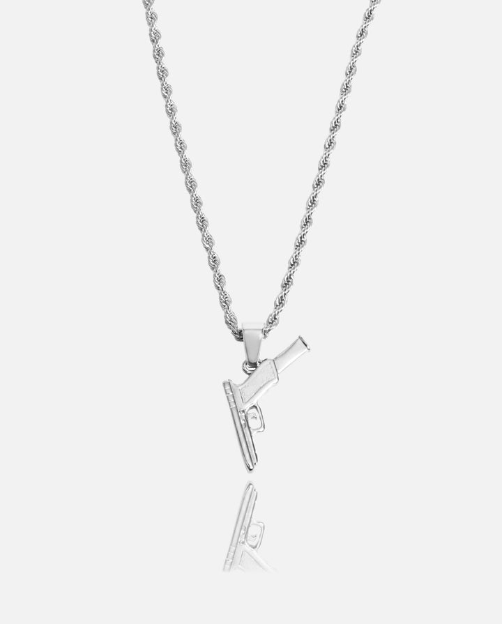 Glock Pendant - White Gold