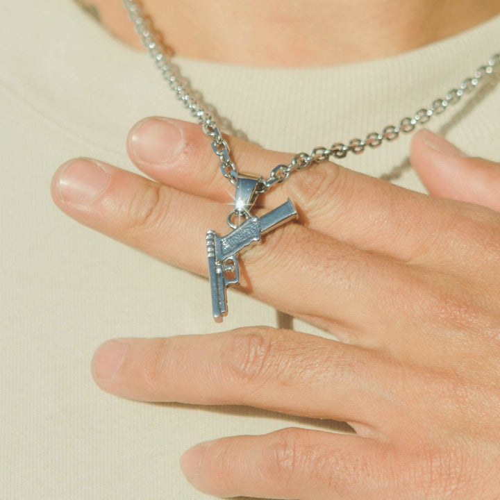 Glock Pendant - White Gold