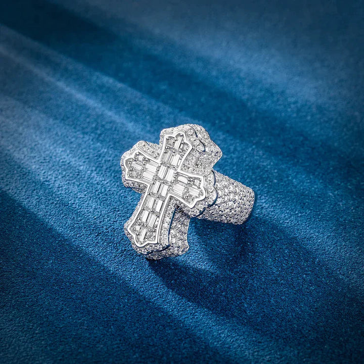 Verolux™ - FREE Iced Baguette Cross Ring