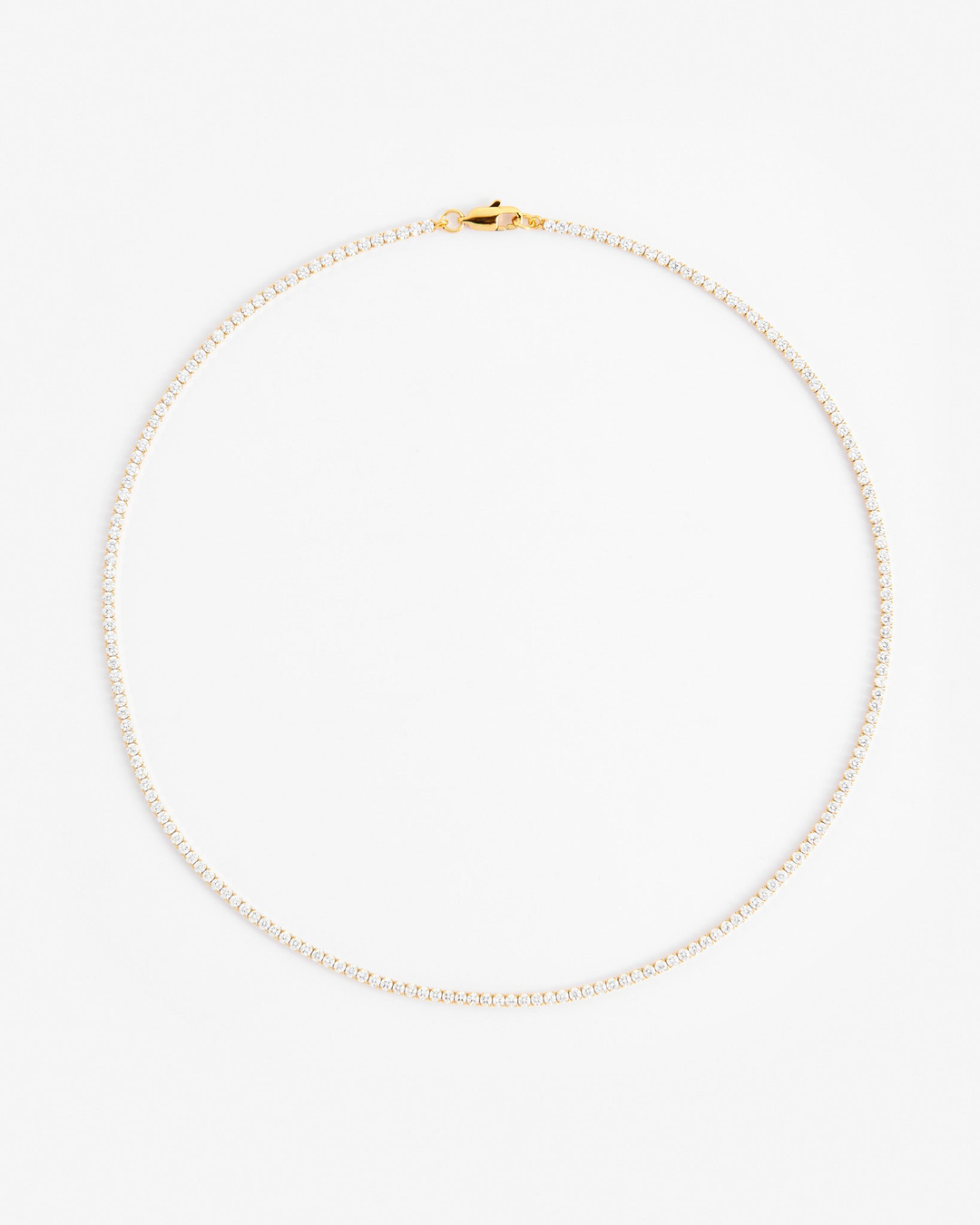 2.5mm Micro Tennis Chain - Gold