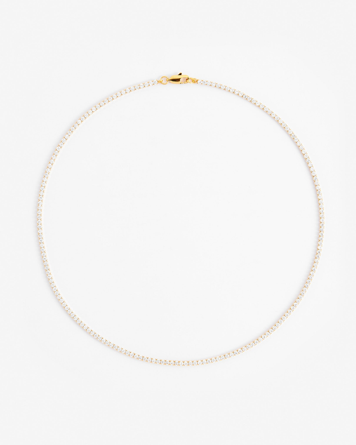 2.5mm Micro Tennis Chain - Gold