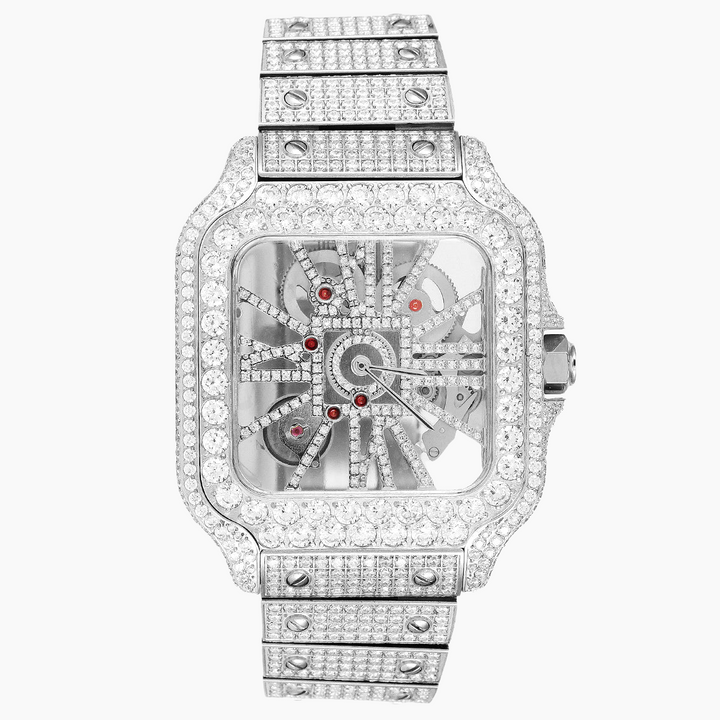 SKELETON ICED OUT WATCH