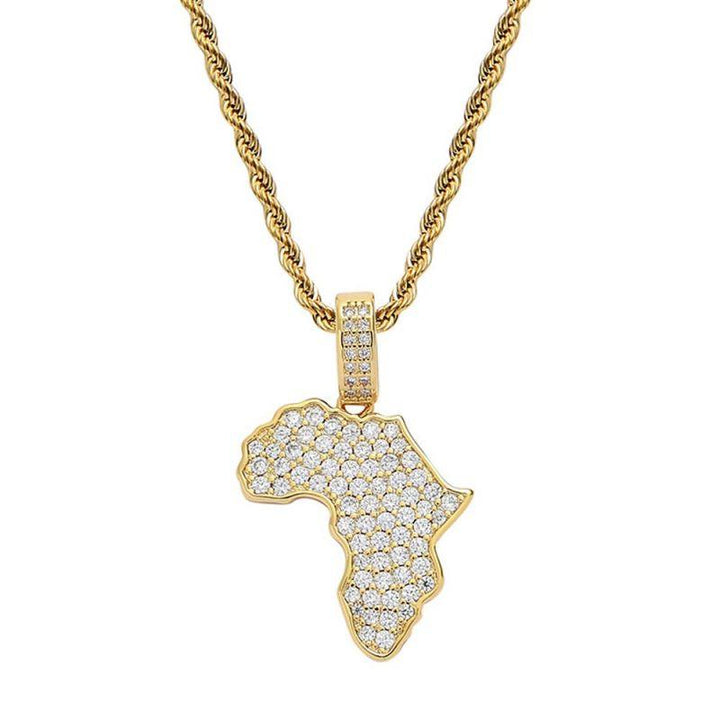 Verolux™ - FREE Iced Africa Map Pendant