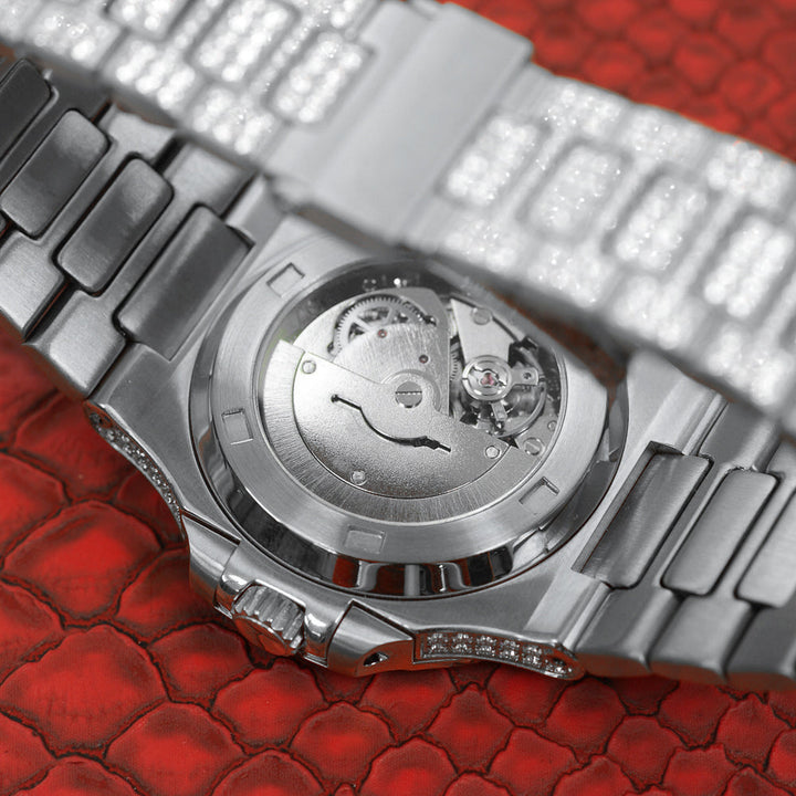 ROYALTY ICED OUT WATCH - WHITE GOLD