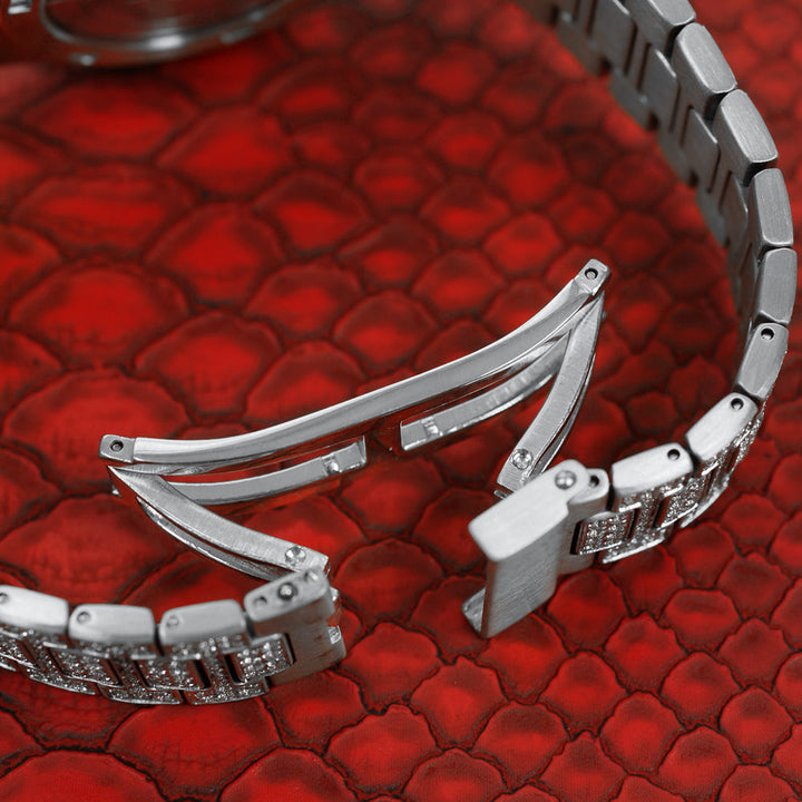 ROYALTY ICED OUT WATCH - WHITE GOLD