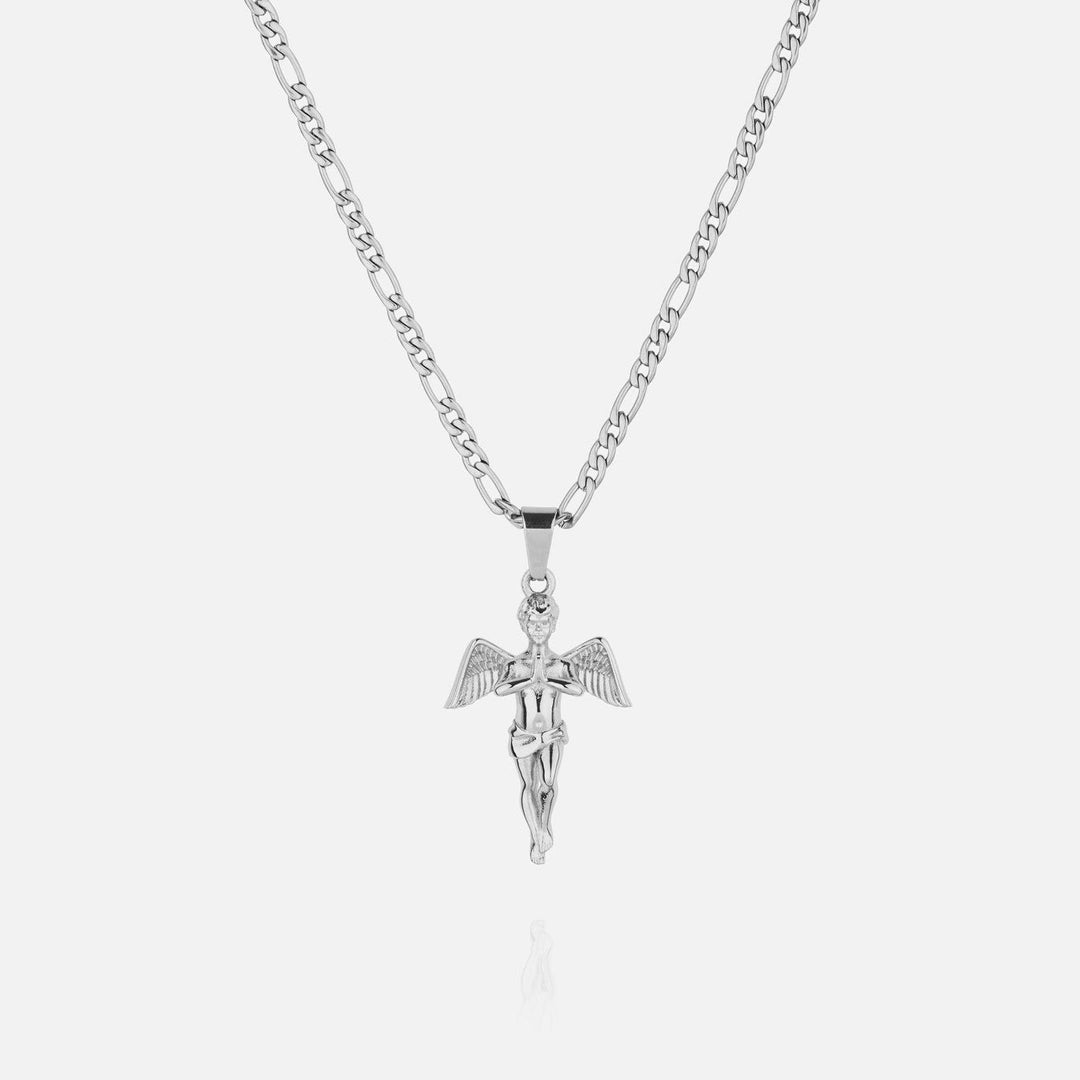 Angel Pendant - White Gold