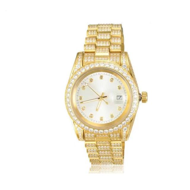 Verolux™ - FREE Iced Out Presidential Watch in Yellow Gold