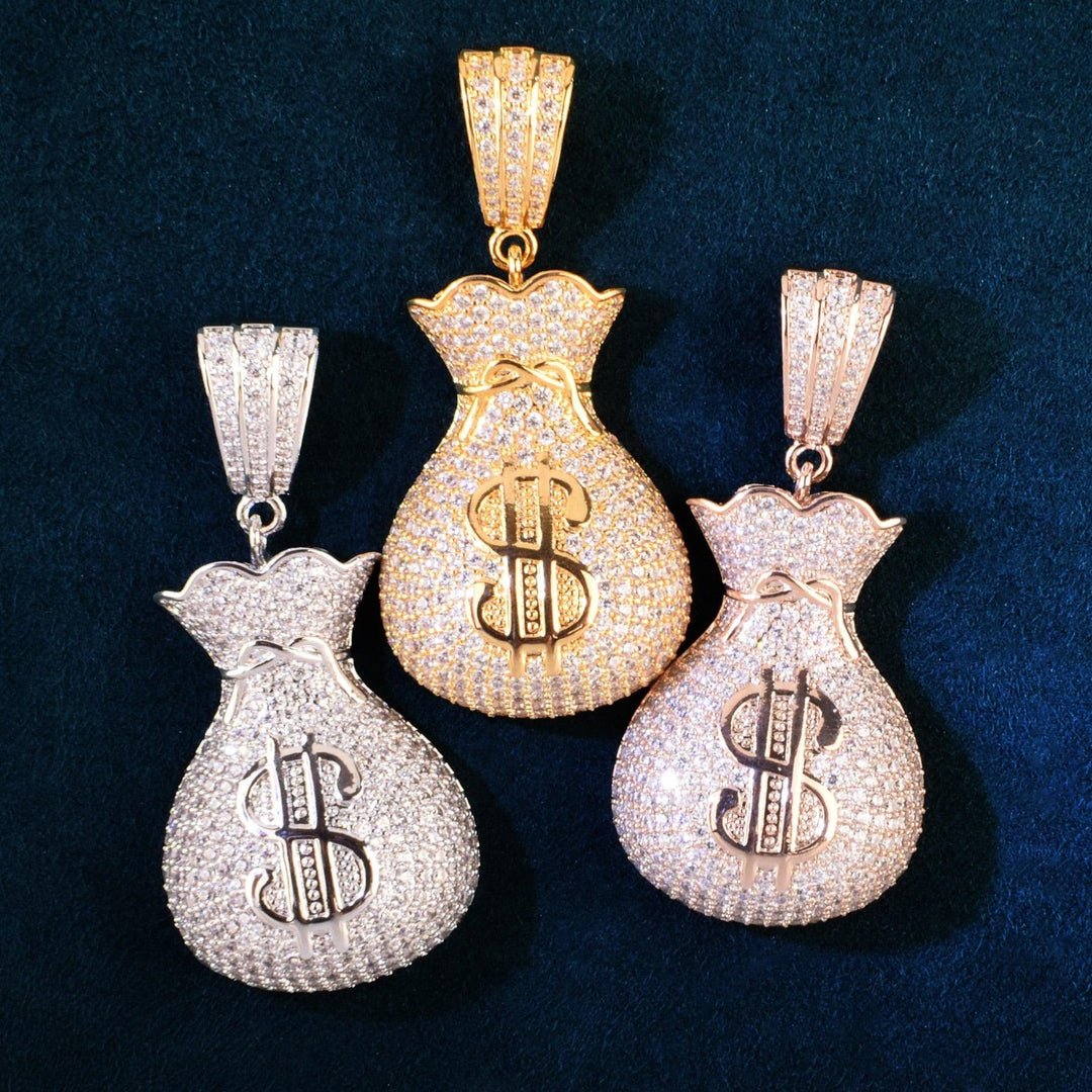 Verolux™ - FREE Iced Money Bag Pendant w/ 4mm Tennis Chain