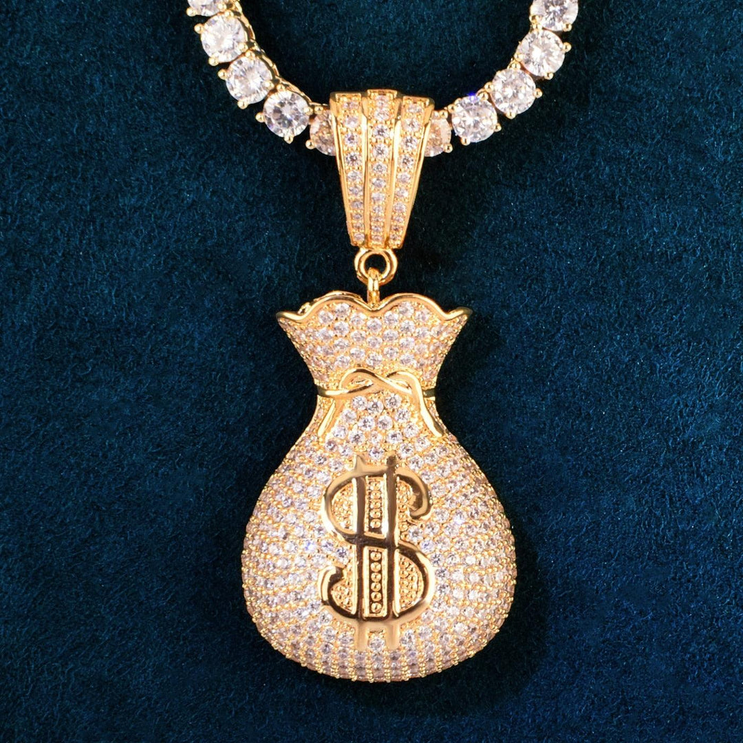 Verolux™ - FREE Iced Money Bag Pendant w/ 4mm Tennis Chain